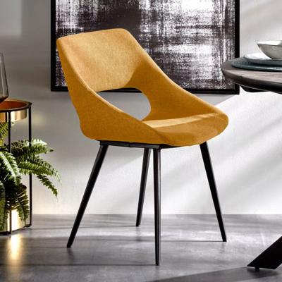 Kave Home Eetkamerstoel 'Hest' kleur Mosterdgeel