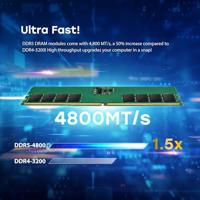 Transcend jm4800ale-32g jetram ddr5, 32gb, u-dimm, 4800 mhz, 2rx8, 2gx8, cl40, 1.1v - thumbnail