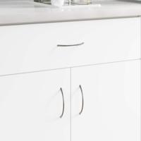 Handvat 2 pcs Zilver 107 x 3.6 x 23 mm Roestvrij staal - thumbnail