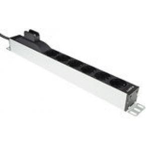 Plenty PLA416-6Z16 19" PDU Stekkerdoos 6-voudig Type F met Zekeringsautomaat