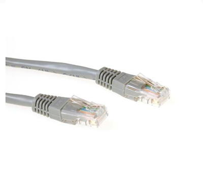 ACT Grijze 7 meter U/UTP CAT6 patchkabel met RJ45 connectoren