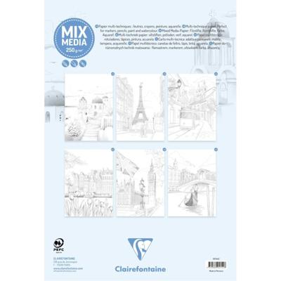 Kleurboek clairefontaine odelia a4 steden