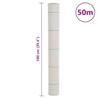 Worteldoek 1x50 m polypropeen wit - thumbnail