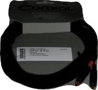 Cordial CFU 3 FC Audio Adapterkabel [2x XLR-bus - 2x Cinch-stekker] 3.00 m Zwart - thumbnail