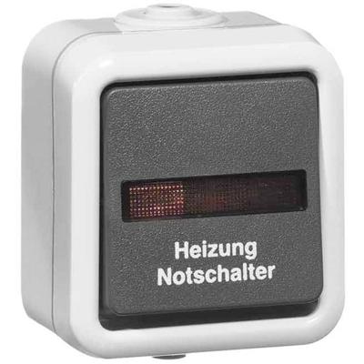 PEHA by Honeywell 302211 Verwarmingsnoodschakelaar Compleet Grijs 1 stuk(s)