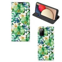 Samsung Galaxy M02s | A02s Smart Cover Orchidee Groen - thumbnail