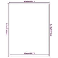 Deurmat 90x120 cm bruin - thumbnail