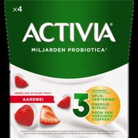 Activia Yoghurt Aardbei 4 x 125 g bij Jumbo - thumbnail