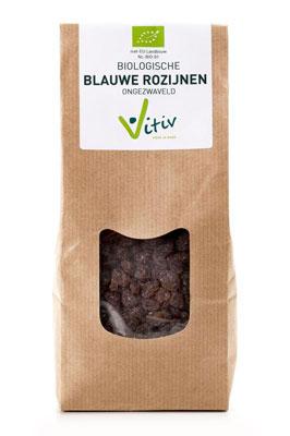 Vitiv Blauwe rozijnen klein bio 500 Gram