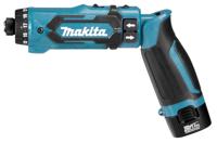 Makita DF012DSE DF012DSE Accu-knikschroefmachine 7.2 V 1.5 Ah Li-ion Incl. 2 accus, Incl. lader, Incl. koffer - thumbnail