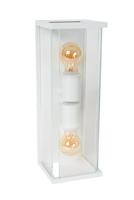 Lucide CLAIRE - Wandlamp Binnen/Buiten - 2xE27 - IP54 - Wit - thumbnail