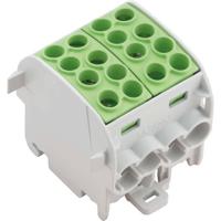 Weidmüller 1561620000 Verdeelblok Schroeven Groen 2 stuk(s) - thumbnail