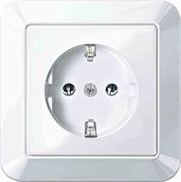 Merten MEG2301-1019 Wandcontactdoos System M Polair-wit 1 stuk(s) - thumbnail