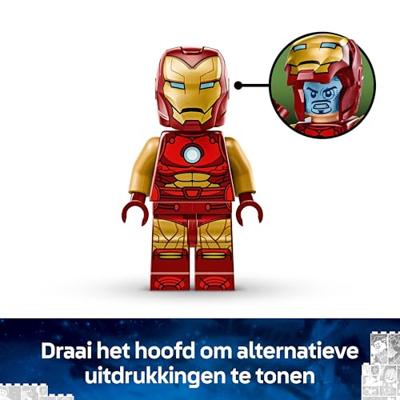LEGO Marvel 76307 Iron Man Mech vs. Ultron - Superheldenspeelgoed voor kinderen vanaf 6 jaar