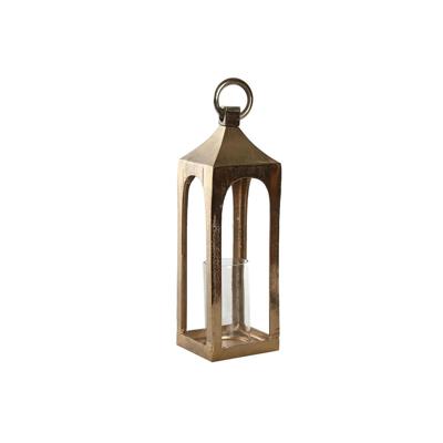 Lantaarn Home ESPRIT Gouden Aluminium Kristal Arabisch 15 x 15 x 52 cm