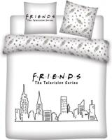 Friends Dekbedovertrek wit- 240 x 220 cm - thumbnail