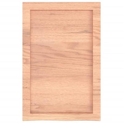 VidaXL Wastafelblad 40x60x(2-4) cm behandeld massief hout lichtbruin VidaXL Wastafelblad 40x60x(2-4) cm behandeld massief hout lichtbruin