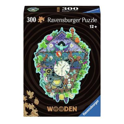 Ravensburger Houten legpuzzel cuckoo clock, 300st.