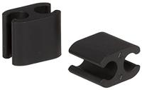 Elvedes kabelclips duo pvc 4,1 mm + 5,0 mm zwart (50 stuks) - thumbnail