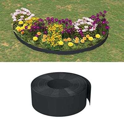 VidaXL Tuinrand 10 m 20 cm polyetheen zwart