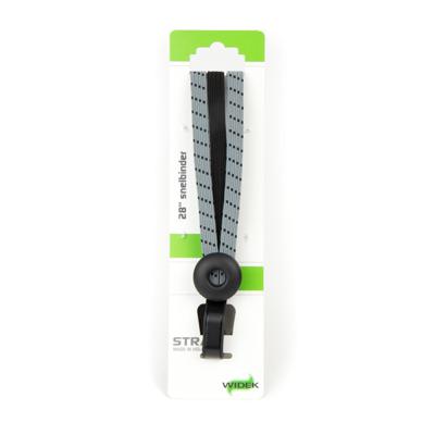 Widek triobinder eye met haak 3x12mm zwart/steengrijs