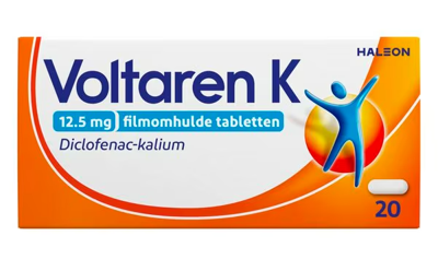 Voltaren K 12,5 mg pijnstiller Filmomhulde Tabletten Diclofenac-Kalium