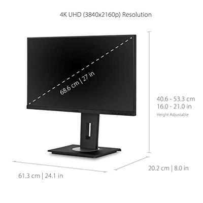 Viewsonic VG2756-4K LED-monitor Energielabel F (A - G) 68.6 cm (27 inch) 3840 x 2160 Pixel 16:9 5 ms HDMI, DisplayPort, USB-C, USB-A, RJ45 IPS LED Viewsonic VG2756-4K LED-monitor Energielabel F (A - G) 68.6 cm (27 inch) 3840 x 2160 Pixel 16:9 5 ms HDMI, DisplayPort, USB-C, USB-A, RJ45 IPS LED