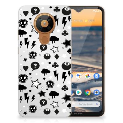 Silicone Back Case Nokia 5.3 Silver Punk