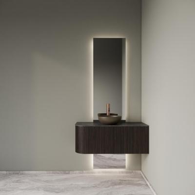 Badkamermeubelset Gliss Design Alluro 100 cm Rechts Ebony Badkamermeubelset Gliss Design Alluro 100 cm Rechts Ebony