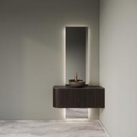 Badkamermeubelset Gliss Design Alluro 100 cm Rechts Ebony - thumbnail