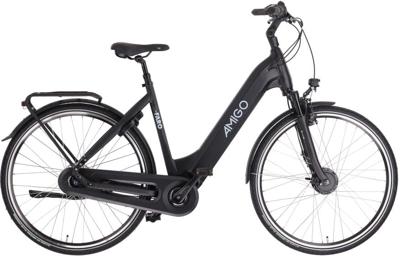 AMIGO E Faro S3 28 Inch 53 cm Dames 7V Rollerbrake Matzwart