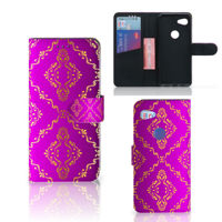 Wallet Case Google Pixel 3A Barok Roze - thumbnail