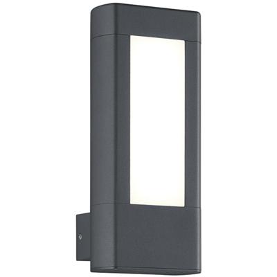 LED Tuinlamp Wandmontage 9W - Warm Wit 3000K - Antraciet Aluminium