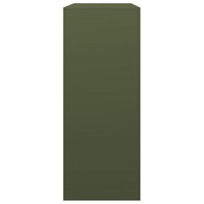 Haardhoutrek 100x40x100 cm staal groen