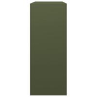 Haardhoutrek 100x40x100 cm staal groen - thumbnail