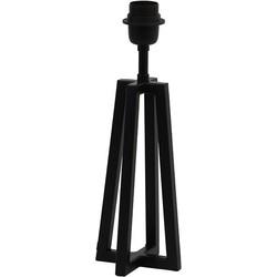 Light & Living Tafellamp 'Miley' 31cm, kleur Mat Zwart (excl. kap)