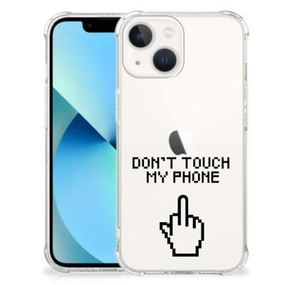 iPhone 13 mini Anti Shock Case Finger Don't Touch My Phone iPhone 13 mini Anti Shock Case Finger Don't Touch My Phone