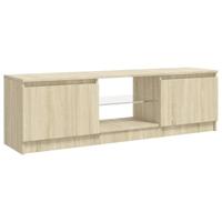 VidaXL Tv-meubel met led-verlichting 120x30x36 cm sonoma eikenkleur - thumbnail