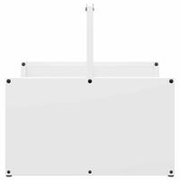 Brandhoutrek 40x40x40 cm koudgewalst staal wit - thumbnail