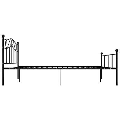 Bedframe metaal zwart 140x200 cm
