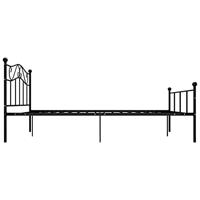 Bedframe metaal zwart 140x200 cm - thumbnail