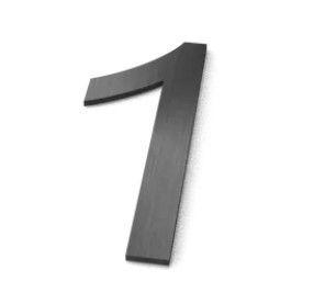 Nummer 1 Model: Huisnummer RVS Geroba - Geroba