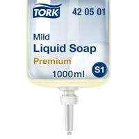 Handzeep tork s1 premium vloeibaar 1000ml mild | 6 stuks - thumbnail