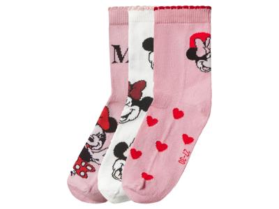 3 Paar kinder sokken Disney (Minnie Mouse, 31/34)