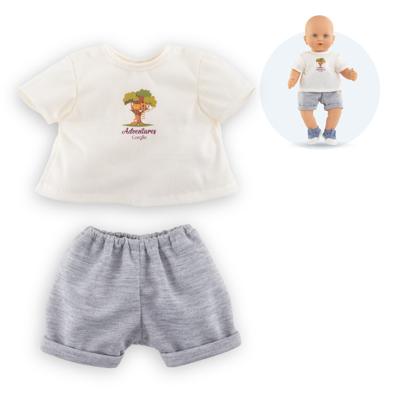 Corolle t-shirt met korte broek kleine ontdekker - 36cm