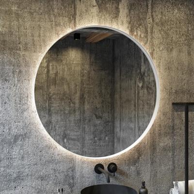 Spiegel BWS Star Rond met LED 40 cm Mat Wit Spiegel BWS Star Rond met LED 40 cm Mat Wit