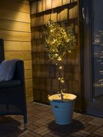 Micro LED lichtsnoer zwart met 200 warm witte lampen - thumbnail