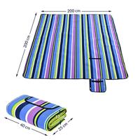 Picknickdeken Gestreept 2x2m - thumbnail