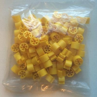 Minimarker onbedrukt donkergeel 100 stuk