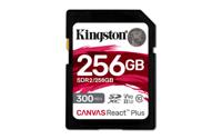 Kingston Canvas React Plus SD-kaart 256 GB Class 10 UHS-II - thumbnail